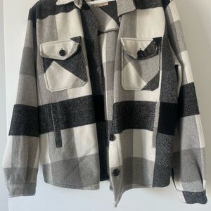 Thread & Supply Monochrome Plaid Jacket